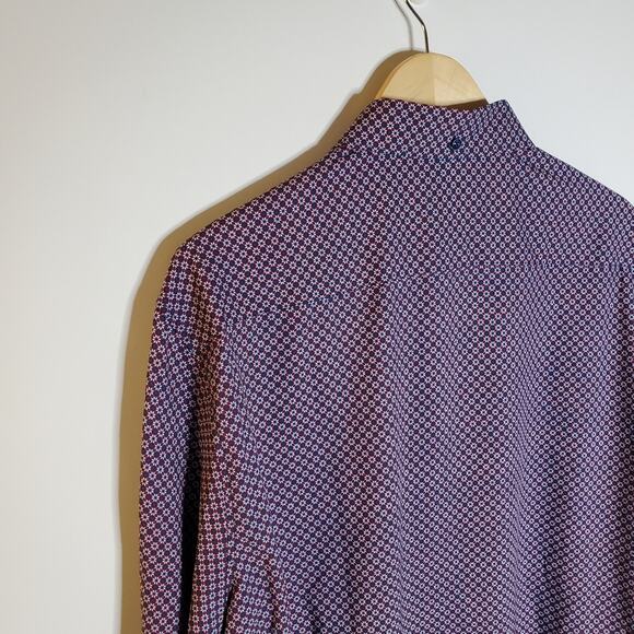 Con.struct slim Fit Colorful pattern moisture wisking 4-way Stretch casual shirt - Picture 6 of 7